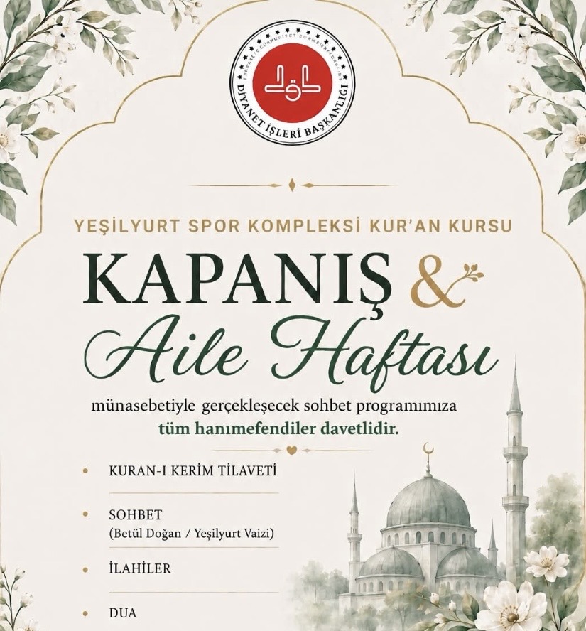 Diyanet’ten Yeşilyurt’ta “Aile Haftası” Programı