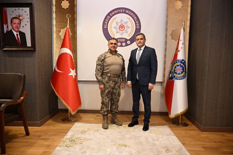 Malatya İl Emniyet Müdürü Kayhan Ay’dan Elazığ İl Emniyet Müdürü Aydın Karan’a ziyaret