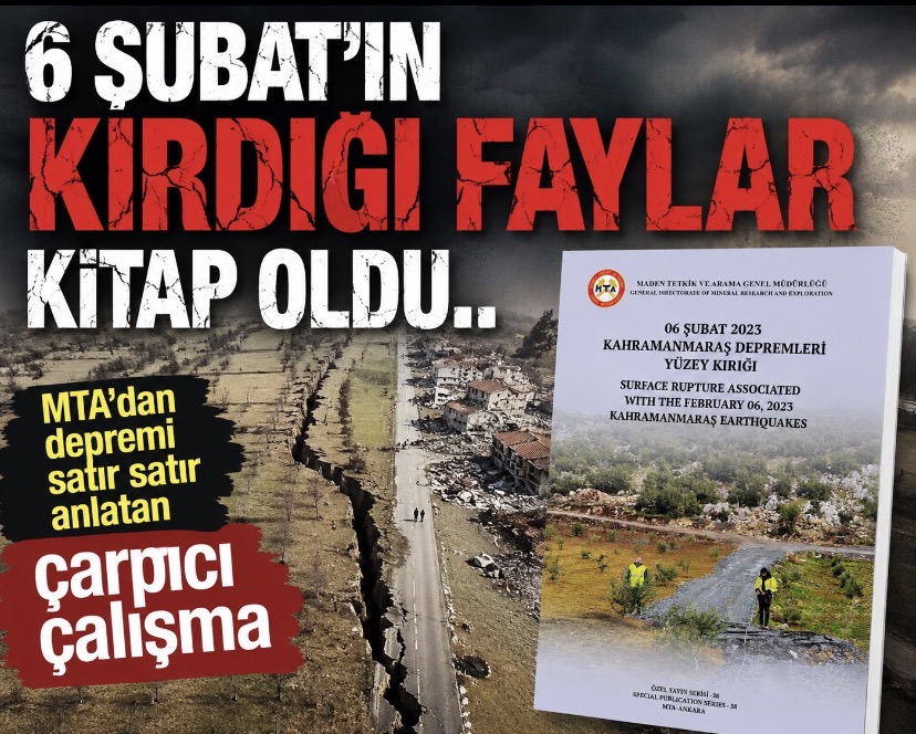 6 Şubat’ın kırdığı faylar kitap oldu.. MTA’dan depremi satır satır anlatan çarpıcı çalışma