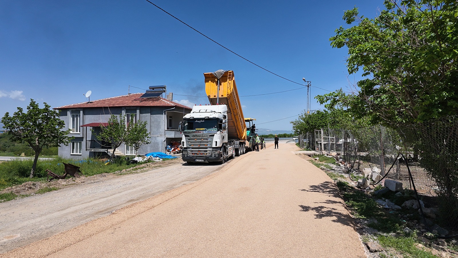 Samanköy’de 7 kilometrelik yol çalışması tamamlandı