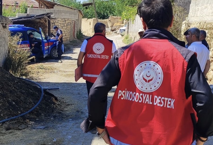 Darende’de yangın sonrası psikososyal destek seferberliği