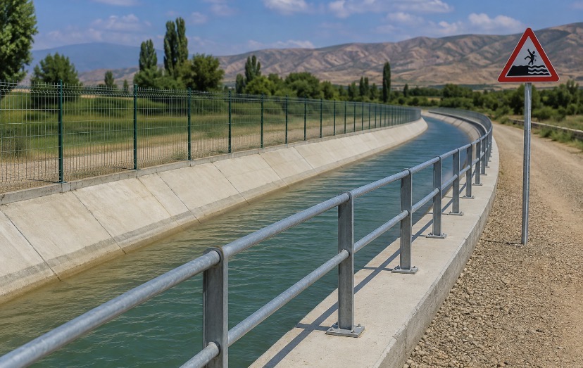 Malatya’da sulama kanallarına yeni güvenlik önlemi