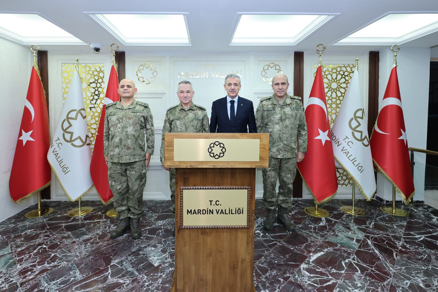 Mardin’de üst düzey askeri ziyaret