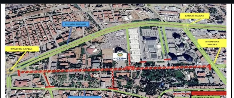 İnönü Caddesi araç trafiğine kapatılacak